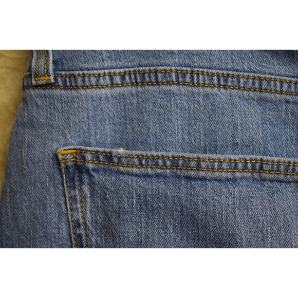Universal Thread Womens Sz 14 Denim Cotton Skirt Maxi Long Cut Off Stretch EUC - Picture 6 of 10